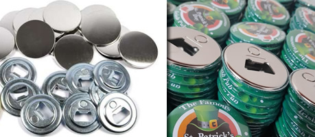 >insumo chapita abre botella y chapita abre botella terminada