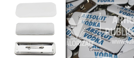 insumo chapita rectangular y chapitas rectangulares terminadas